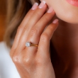 Złoty pierścionek z brylantem 1.03ct wzór Tiffany & Co