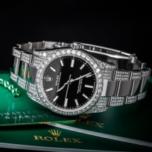 Rolex Oyster Perpetual 34 - brylantowy zegarek