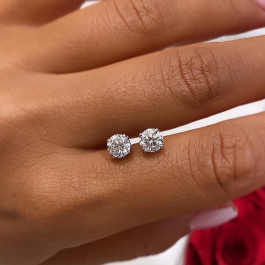 KOLCZYKI SZTYFTY Z BRYLANTAMI PO 0.91CT