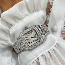 Cartier Panthere FULL ICED ze stali