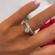 pierścionek z brylantem o masie 0.40ct wzór Tiffany One