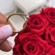 "MyLaurent™" złoty pierścionek zaręczynowy z diamentami