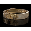 "LionsEmpire™" złota bransoletka męska z lwem oraz diamentami